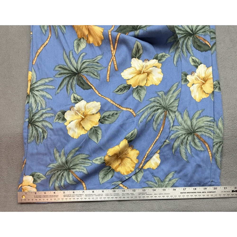 Caribbean Joe‎ Hawaiian Dress Womens S Blue Floral Sleeveless Whimsical Colorful - Picture 5 of 10